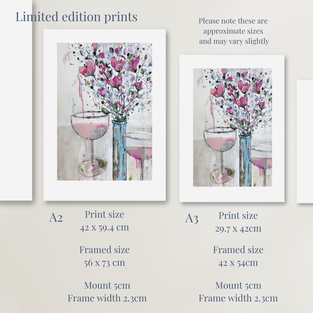 Sweetpeas and pink G&T