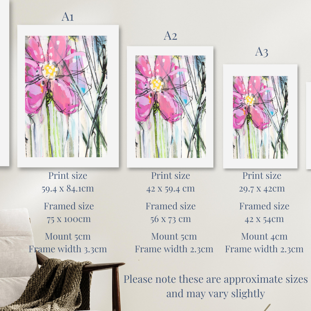 Pink Anemone 4 limited edition print