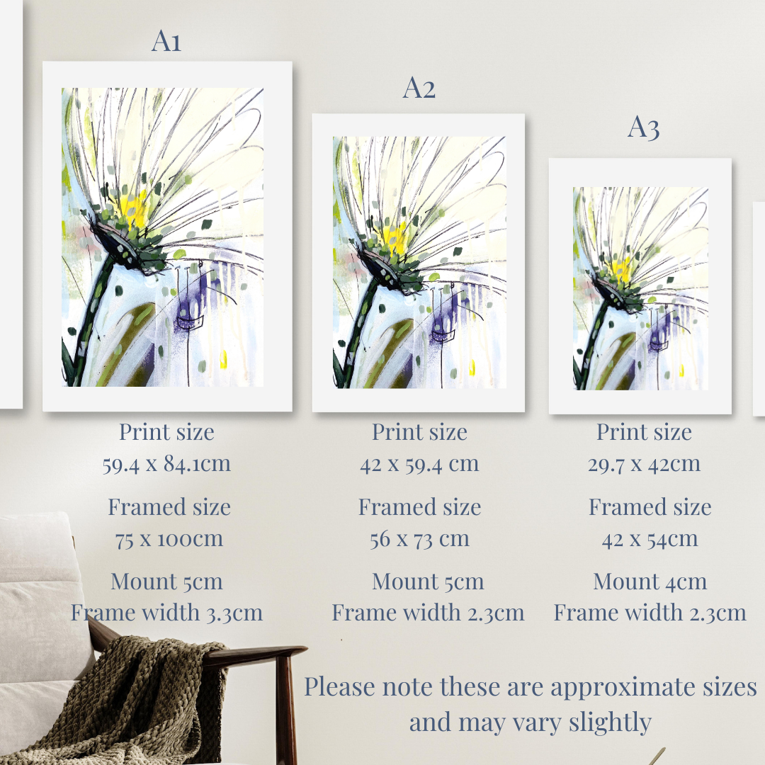 Purple Daisy limited edition print