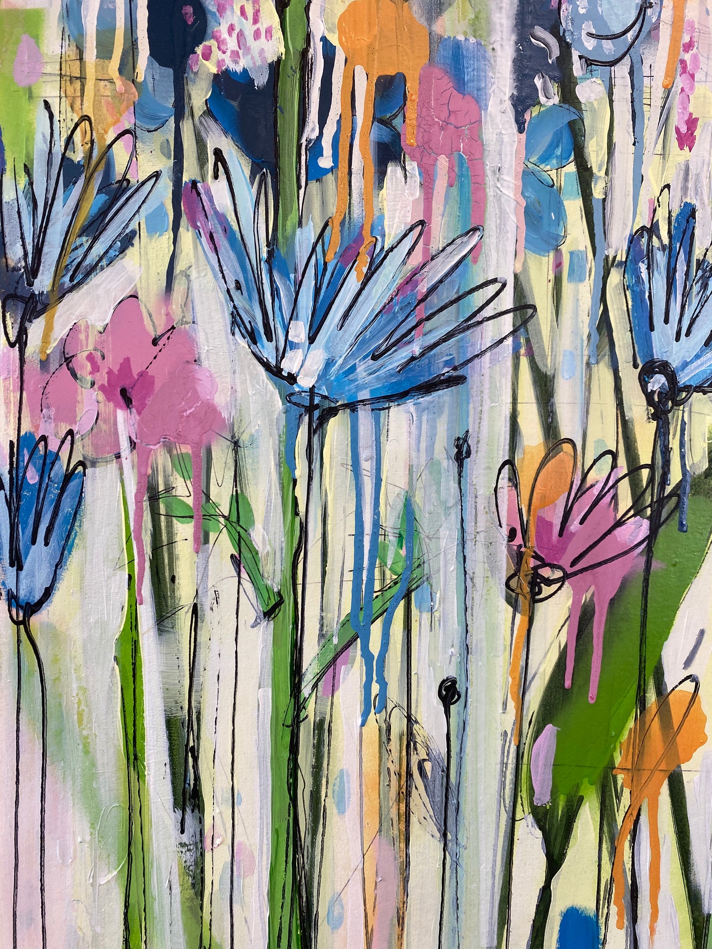 Cornflowers and nasturtiums 2