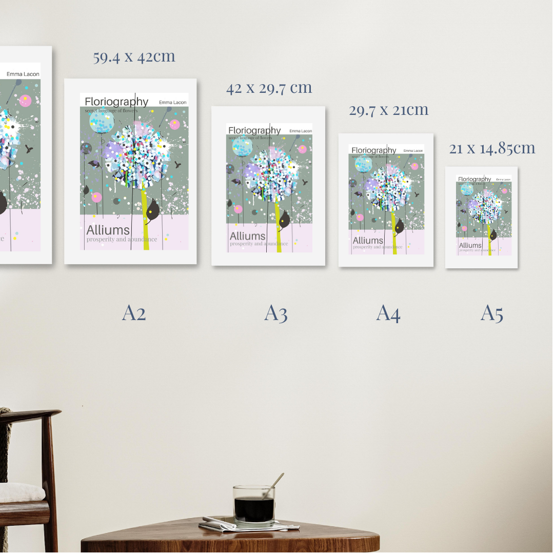Allium Floriography poster