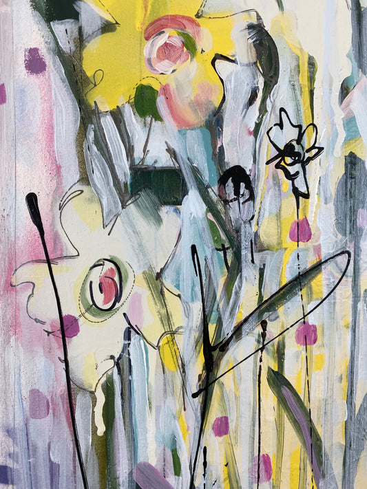 Buttercups with pink flowers 2