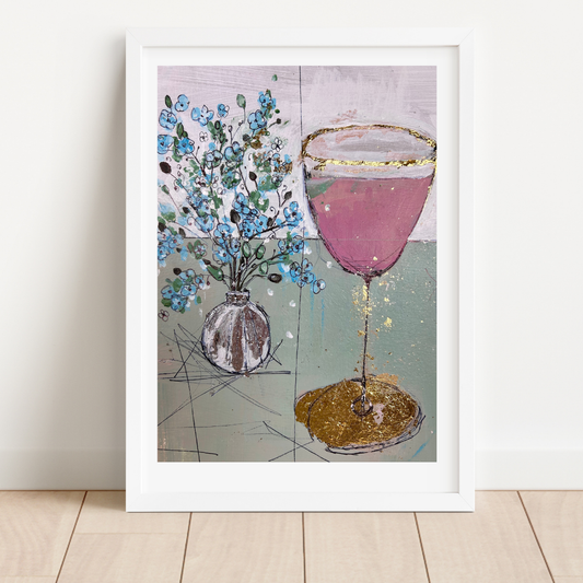 Forget-me-nots and Rose