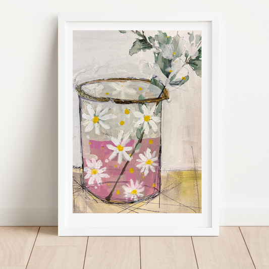 Pink Lemonade, Daisies and Mint