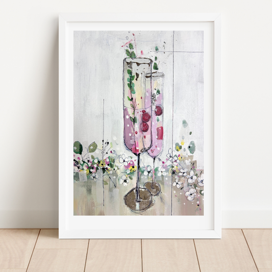 Champagne Cocktails and Spring garlands