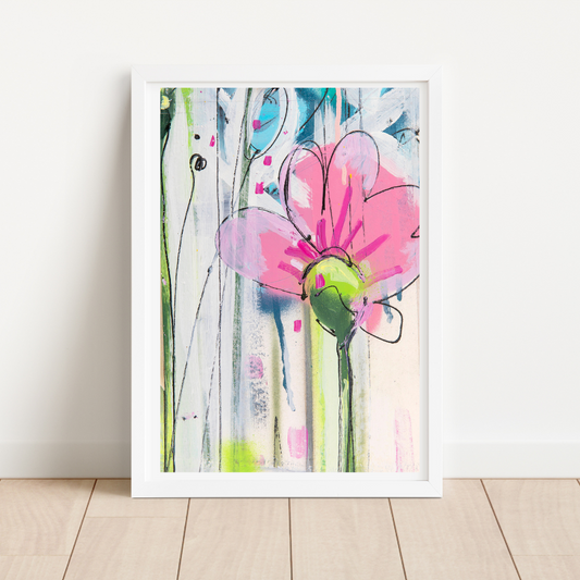 Pink Anemone 1 limited edition print