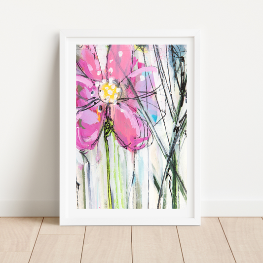 Pink Anemone 4 limited edition print
