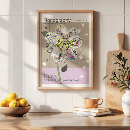 Daisy Floriography poster
