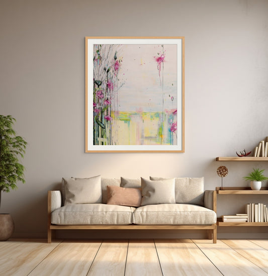DAISIES AND PINK ANEMONES 3 - SOLD