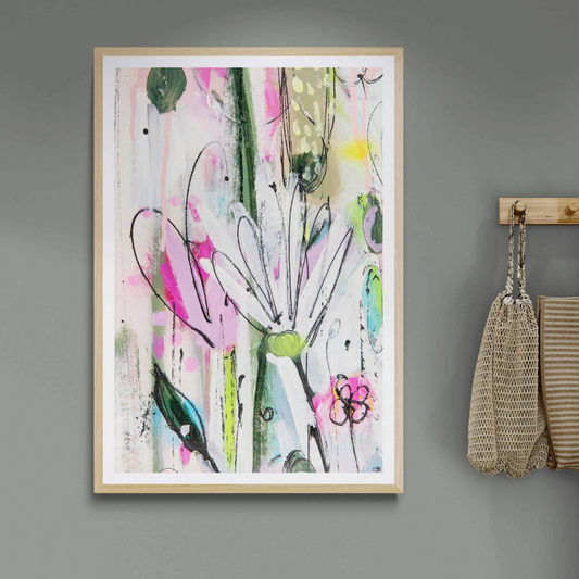 Pink Anemone 3 limited edition print