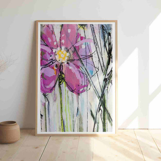 Pink Anemone 4 limited edition print