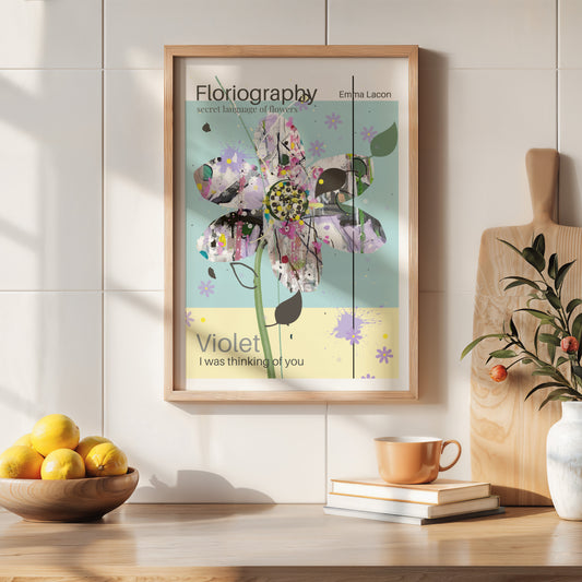Violet Floriography poster