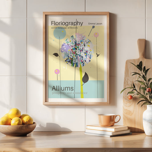 Allium Floriography poster