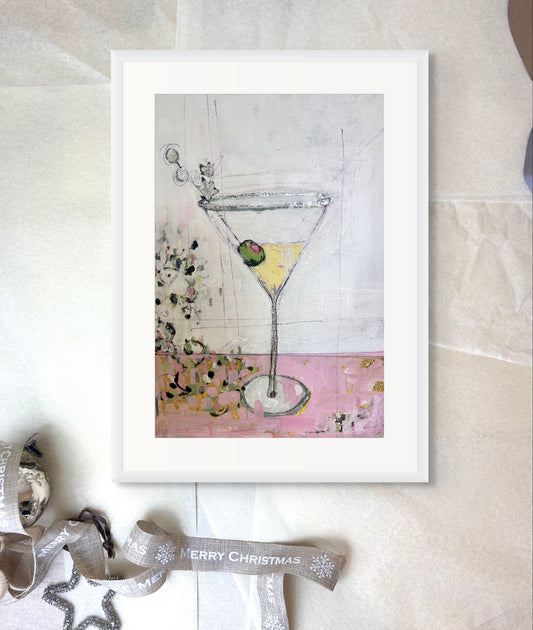 Martini and festive branches