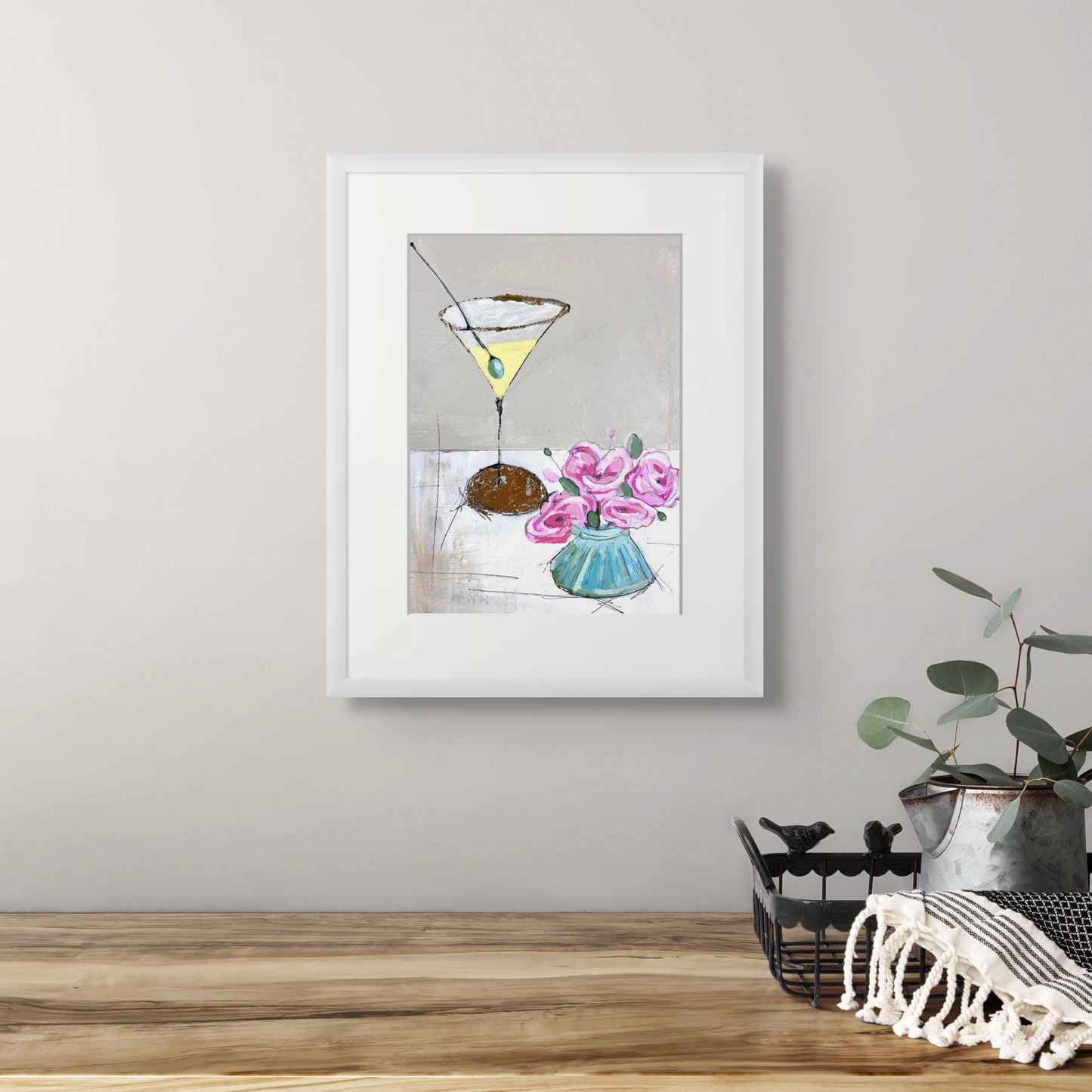 Martini and Peonies